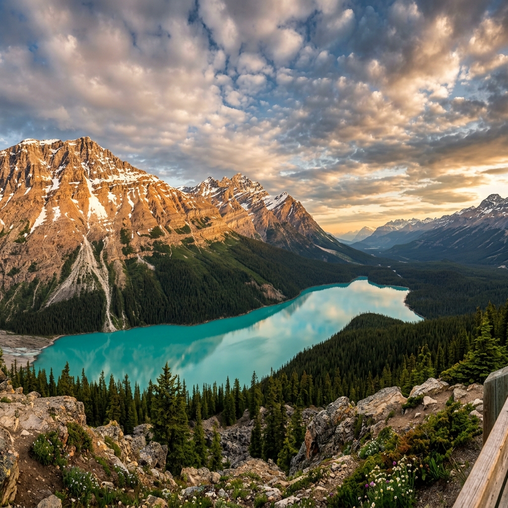 Jezero Peyto v Kanadě